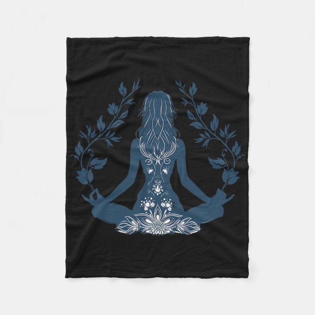 Couverture Polaire Pose de yoga relaxante  (Devant)