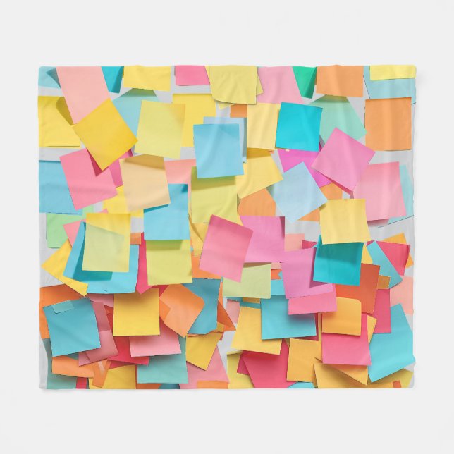 Couverture Polaire Post It, Post Me (Devant (Horizontal))