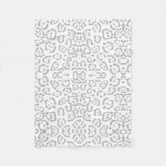 Couverture Polaire Poster de animal de chatte léopard de neige gris