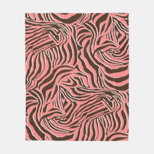 Couverture Polaire Poster de animal, modèle zèbre sans soudure.