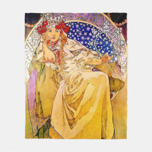 Couverture Polaire Poster de la princesse Hyacinth par Alphonse Mucha