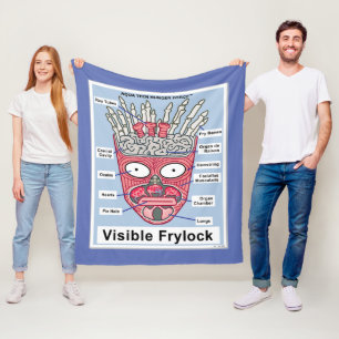 Couverture Polaire Poster de l'Aqua Ado Hunger Force Visible Frylock