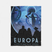 Poster de voyage Retro Space - Jupiter's Moon Euro