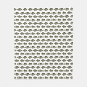 Couverture Polaire Poster noir Crappie