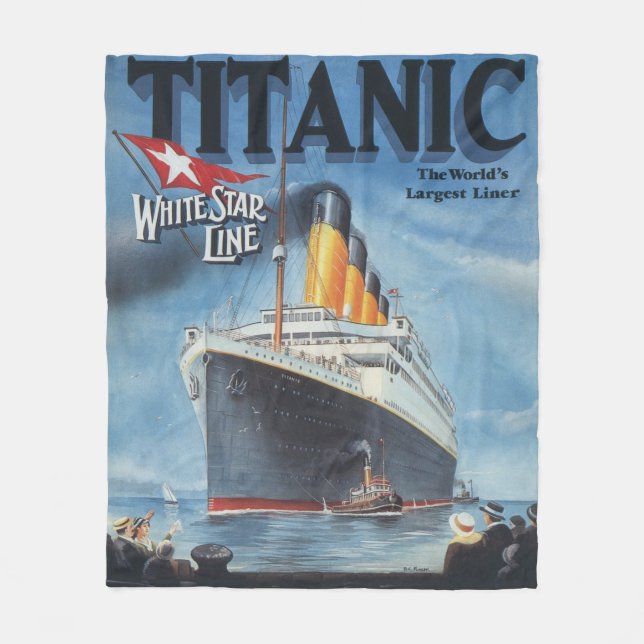 Couverture Polaire Poster Titanic Blanche polaire (Devant)