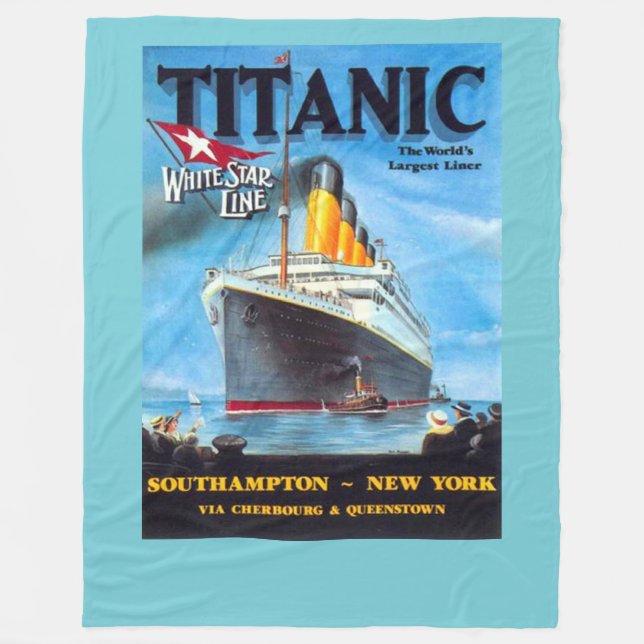 Couverture Polaire Poster Titanic Ocean Liner (Devant)