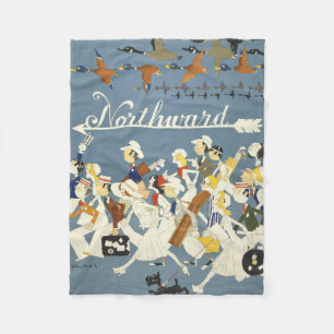 Couverture Polaire Poster Vintage voyage Pour The New Haven R.R.