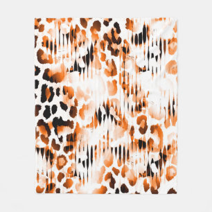 Couverture Polaire Posters de animaux africains. Motif naturel vintag