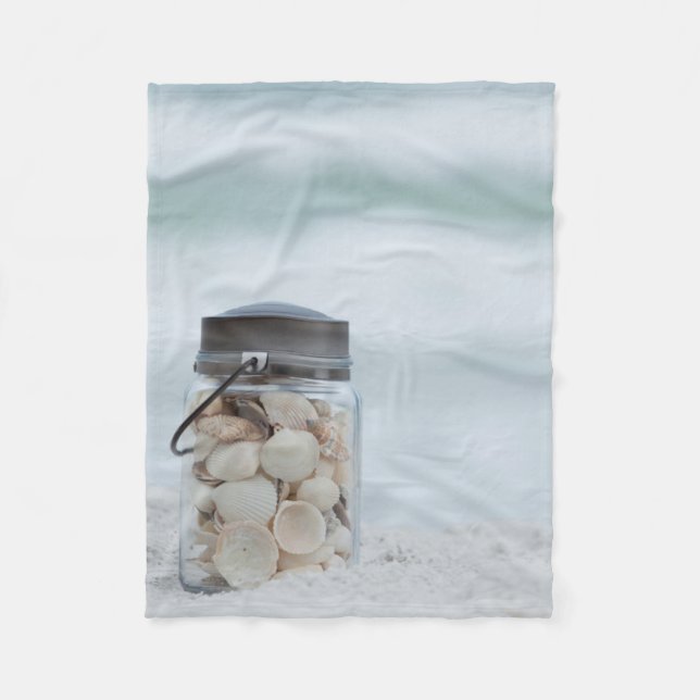 Couverture Polaire Pot de coquillages sur la plage | la Floride (Devant)