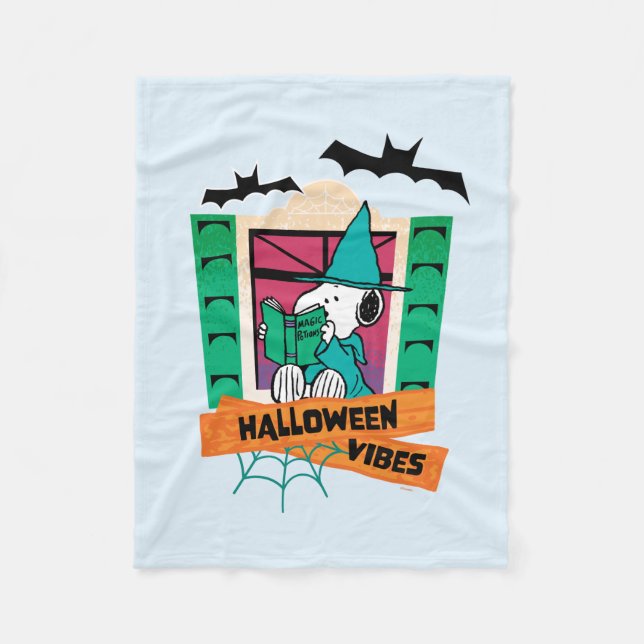 Couverture Polaire Potions Magiques de Snoopy Peanuts Halloween (Devant)