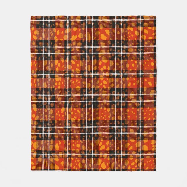 Couverture Polaire Pots animaux Plaid Mix Motif Art. (Devant)
