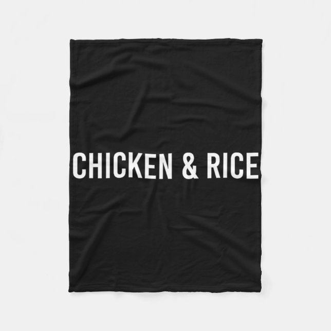 Couverture Polaire Poulet et riz - Fitness et musculation  (Devant)