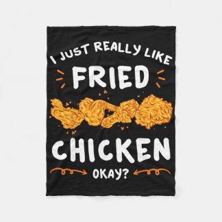 Couverture Polaire Poulet Frit Pané Mariné Plat Croquant
