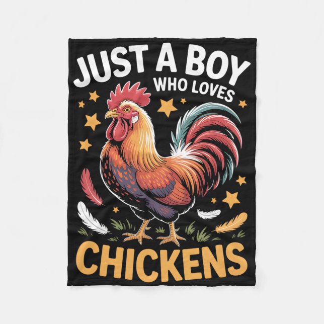 Couverture Polaire Poulet garçons  (Devant)