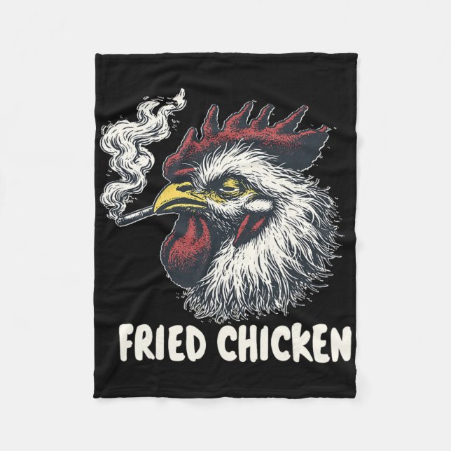 Couverture Polaire Poulet sauté fumant  (Devant)