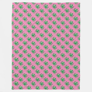 Couverture Polaire Poulpes verts amusants