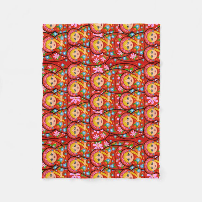 Couverture Polaire Poupée russe d'emboîtement - Matryoshka (Devant)