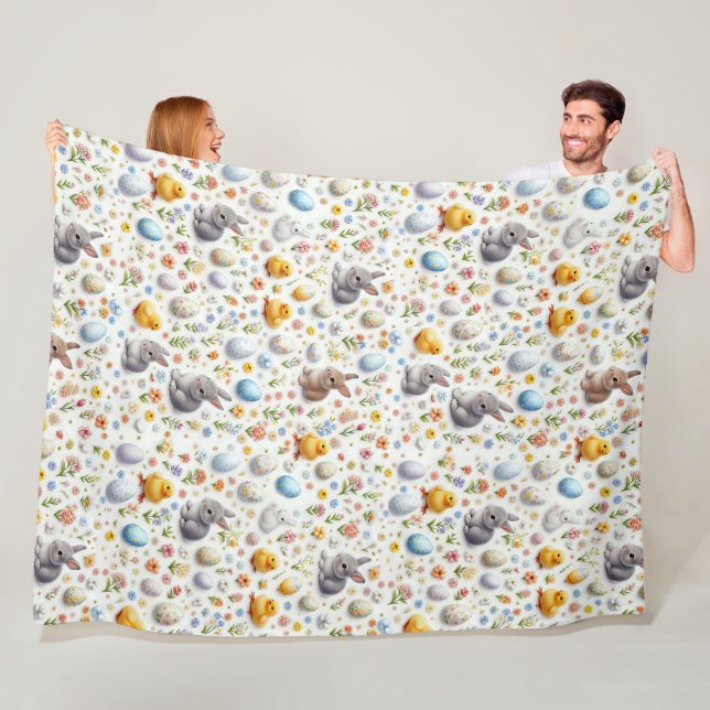 Couverture polaire pour bébé et nourrisson – Lapin (En situation)