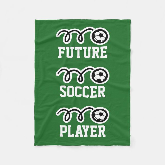 Couverture polaire pour enfants de futur joueur de (Devant)