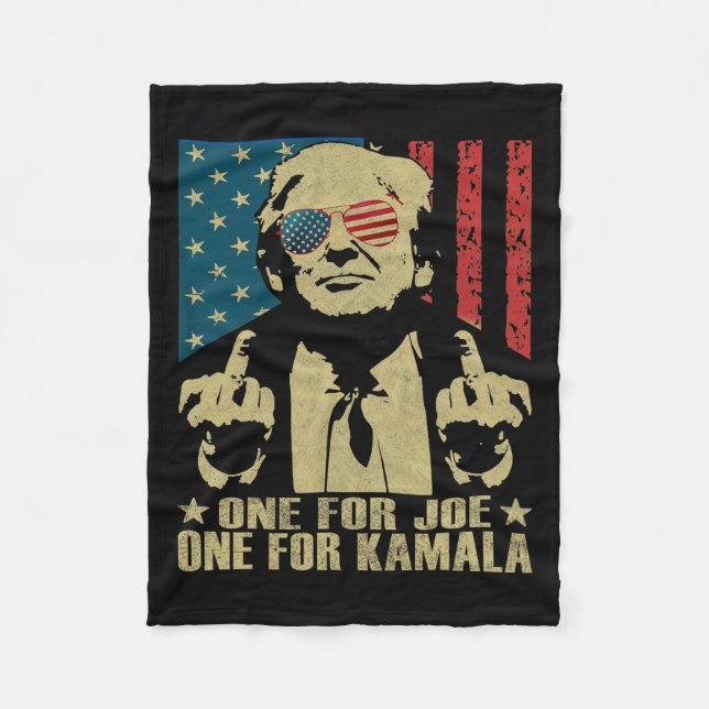 Couverture Polaire Pour Joe One Pour Kamala Funny Trump 2024 (Devant)