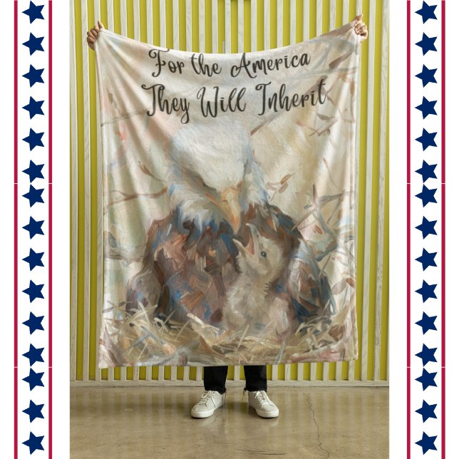 Couverture Polaire Pour l'Amérique qu'ils hériteront Eagle  (Créateur téléchargé)