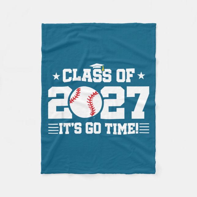 Couverture Polaire Pour Retour À L'école 2027 Baseball 2027 (Devant)
