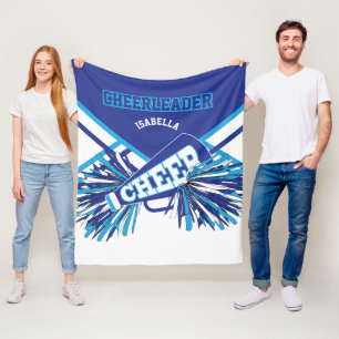 Couverture Polaire Pour un 📣 Pom-pom girl - Bleu, Blanc & Bleu