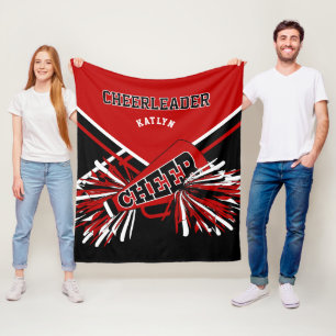 Couverture Polaire Pour une meneuse de claques - Rouge, Noir & Blanc 