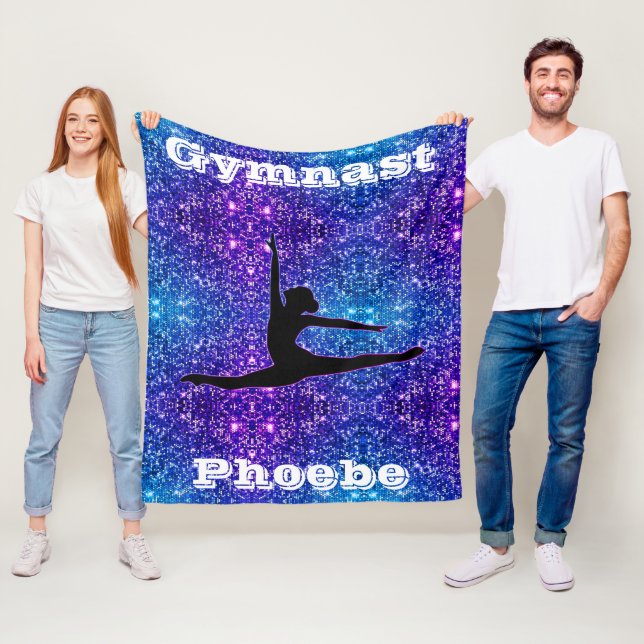 Couverture Polaire Pourcentage Sparkle Gymnastique Blanche polaire (En situation)