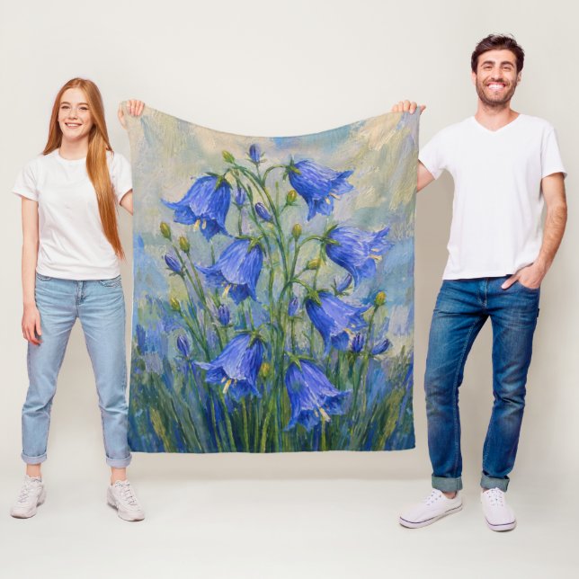 Couverture Polaire Prairie aux Jacinthes (En situation)