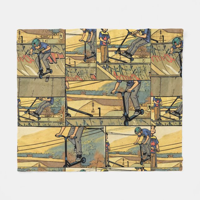 Couverture Polaire Pratique de Trottinette - Cavalier de Trottinette (Devant (Horizontal))