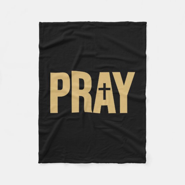 Couverture Polaire Pray The Word Pray On A Tee  (Devant)
