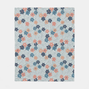 Couverture Polaire Pré aux fleurs printanières colorées