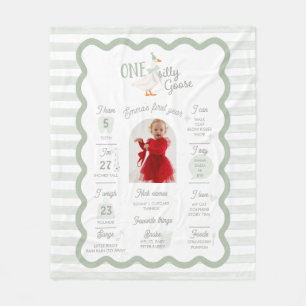 Couverture Polaire Premier anniversaire de One Silly Goose