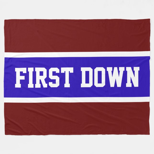 Couverture Polaire PREMIER DESSUS Bleu Bleu Bleu Bleu Rouge Profond (Devant (Horizontal))