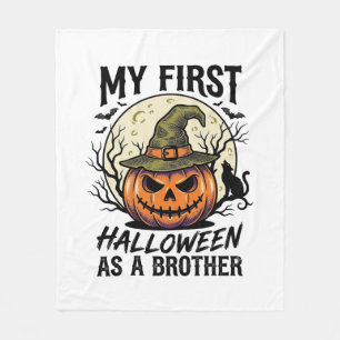 Couverture Polaire Premier frère d'Halloween Vintage Pumpkin Moon Shi