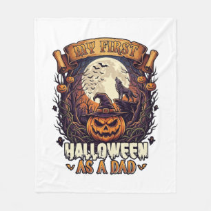 Couverture Polaire Premier Halloween en tant que papa citrouille loup