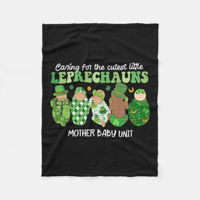 Couverture Polaire Prendre Soin De Lèprechauns Cutest Mère Par (Devant)