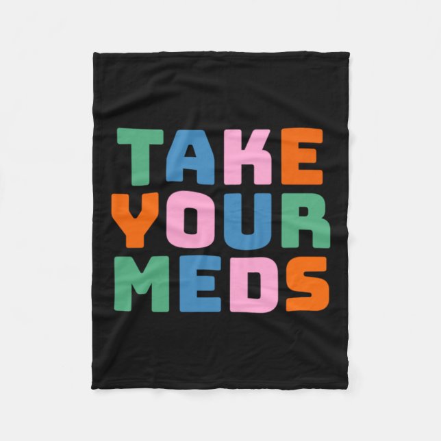 Couverture Polaire Prenez vos médicaments (Devant)