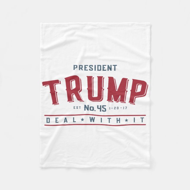 Couverture Polaire Président Trump 45 Faites Avec  (Devant)
