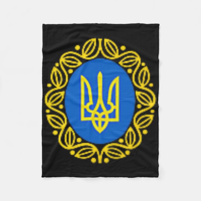 Couverture Polaire President Volodymyr Zelensky Ukraine Ukrainian Emb (Devant)