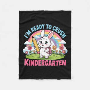 Couverture Polaire Prêt à écraser la maternelle - École de lapin de d