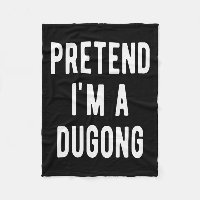Couverture Polaire Pretend I Am A Dugong Costume Manatee Sea Animal H (Devant)
