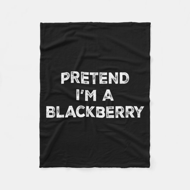 Couverture Polaire Pretend I'm A Blackberry Lazy Halloween Costume  (Devant)