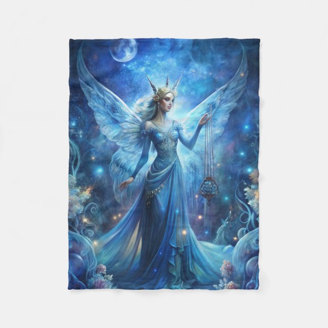 Couverture Polaire Pretty Fairy in Blue  (Devant)