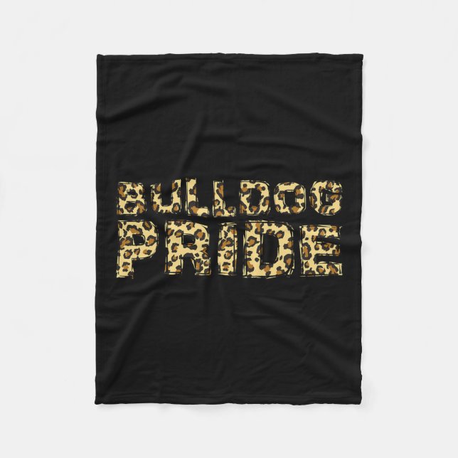 Couverture Polaire Pride Leopard School Spirit Sports Fan Jour (Devant)