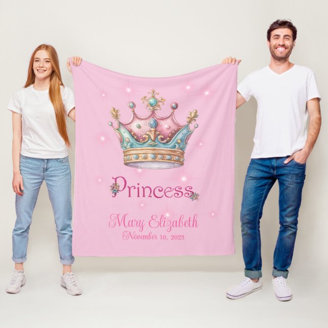 Couverture Polaire Princess Crown (En situation)