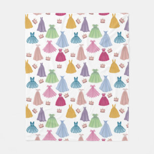 Couverture Polaire Princess Dresses Fairytale Little Girl Motif