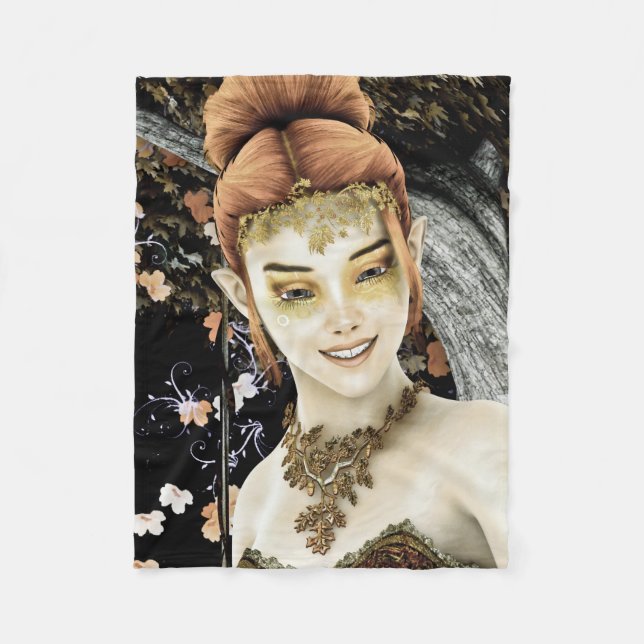 Couverture Polaire Princesse d'Automne (Devant)
