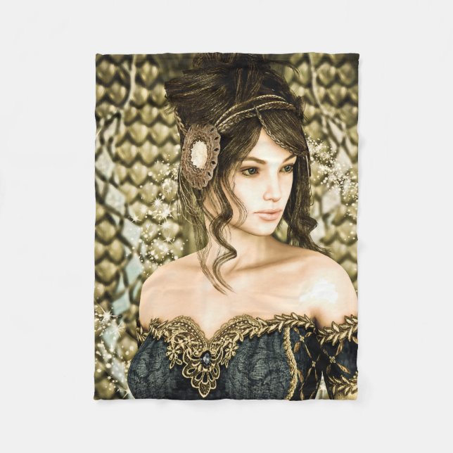 Couverture Polaire Princesse de conte de fées (Devant)